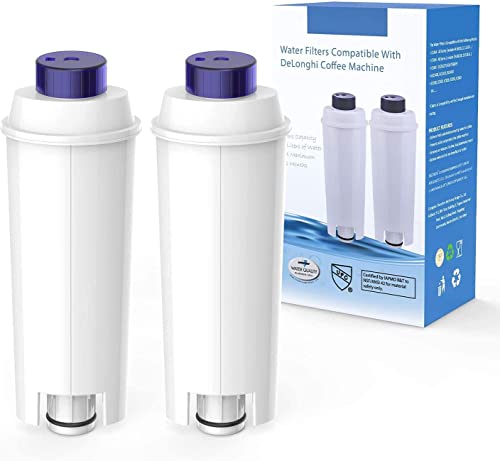 Aihomego Filtro Macchina Da Caffè Per Filtro Dlsc002 Con Addolcitore A Carboni Attivi, Filtro Acqua Compatibile Con Ecam, Esam, Etam, Bco, Ec. (Confez