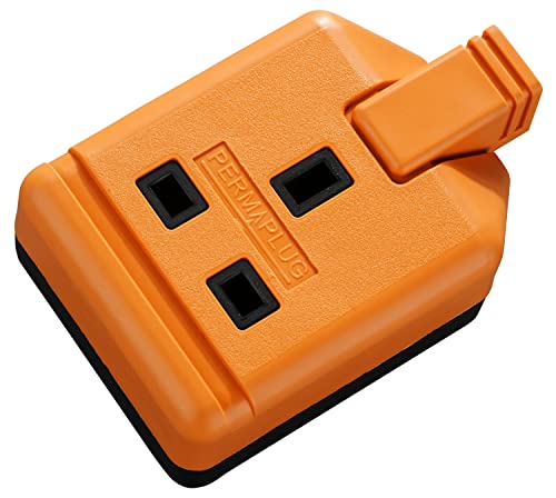 Masterplug - Presa Singola Resistente, Senza Spina E Cavo, 13 Amp, Colore: Arancione