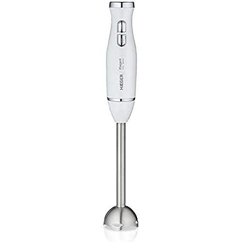 Haeger Elegant - Frullatore A Mano 400 W, 2 Interruttori Touch Facili E Morbidi, Impugnatura Ergonomica, Albero Rimovibile Per Un Maggiore Comfort