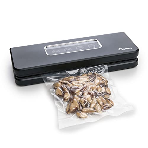 Genius Macchina Sottovuoto Vac100 | Macchina Per Sottovuoto Per La Chiusura Ermetica Di Sacchetti E Contenitori E Lunga Conservazione Di Alimenti Come