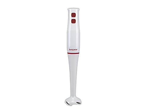 Beper P102Fru003 Frullatore A Immersione, Hand Blender, Abs,400W, Lame In Acciaio Inossidabile, Funzione Turbo, Frullati, Zuppe, Yogurt, Salse, Alimen