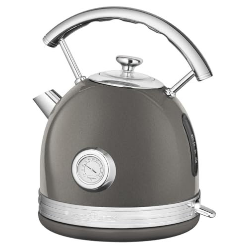 Bollitore Proficook 1,7L In Design Vintage - Bollitore Retrò Con Alloggiamento In Metallo Massiccio E Applicazioni Cromate - Bollitore Con Display Del