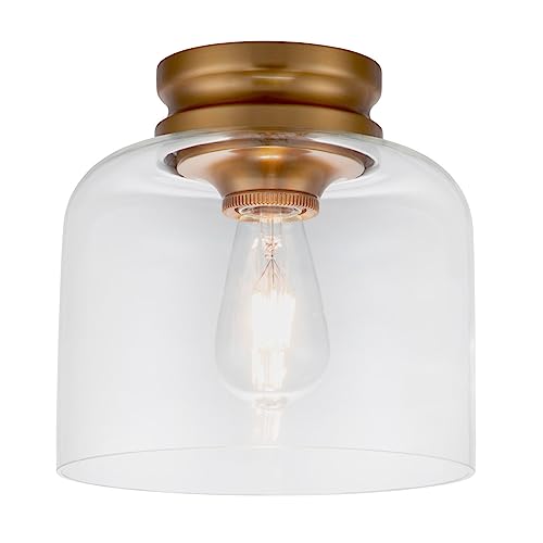 Elstead Feiss Hounslow Lampada Da Soffitto Semi-Incasso A Sfera In Ottone Brunito