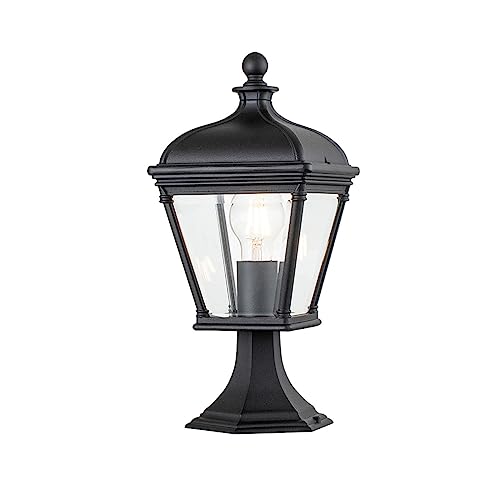Elstead Bayview Lampada Da Esterno Con Piedistallo Nero, Ip44