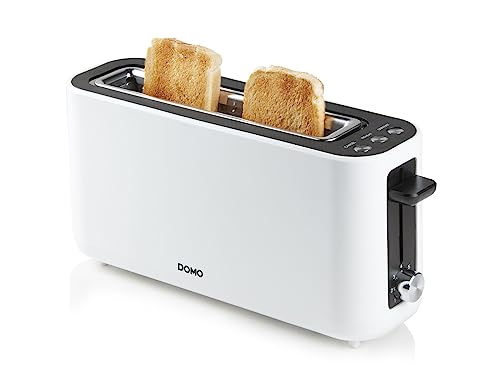 Domo Do962T Toaster Stufenloser Temperaturregler, Cool-Touch-Scatola Bianca