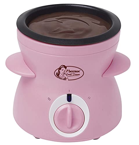 Bestron Dcm043P Fontana Di Cioccolato, Plastica, Rosa