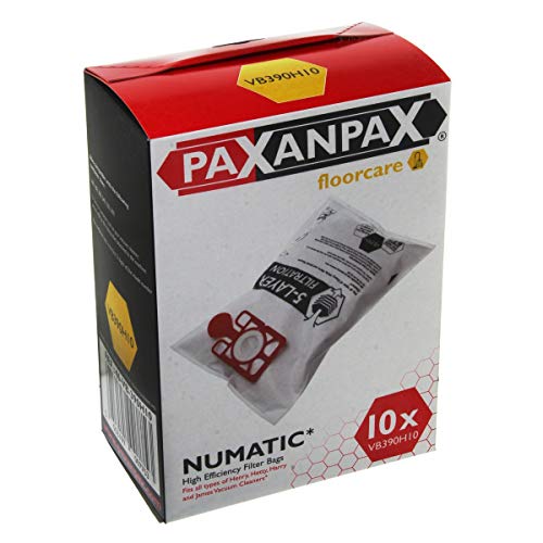 Vb390H Non Originale Europart-Confezione Da 200 Sacchi Sms Per Aspirapolvere Numatic Henry/1B/C, Confezione Da 10