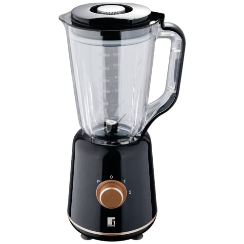 Bergner Copperly - Blector Glass Blector Ottima Capacità - 2 Velocità Con Potenza Di Impulso Di 800 W - Brocca Di Vetro Da 1,8 -Liter - Lame Resistent