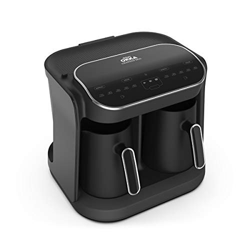 Arzum Okka Grandio Duo Macchina Per Caffè Moka Nero Cromato Con 10 Display
