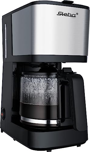 Steba Macchina Da Caffè Con Caraffa In Vetro Per Circa 10 Tazze Da 125 Ml, Serbatoio Dell'Acqua Da Circa 1,25 Litri, Mantenimento Automatico Del Calor