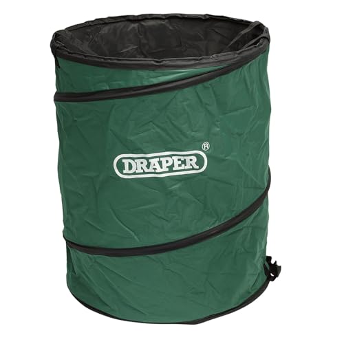Draper 34041 Secchio Pieghevole Multi Uso Tipo Popup, Verde