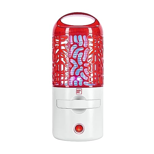 Swissinno Distruttore D'Insetti Mobile - 4 Watt Led - Ricaricabile - Elegante - Robusto, Sicuro Per Bambini E Animali Domestici - Senza Veleno. Proget