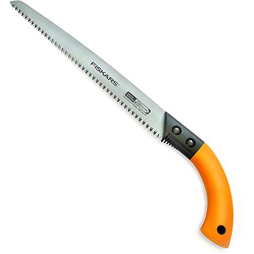 Fiskars Seghetto Per Legno Fresco, Lama Fissa, Fodero In Plastica Incluso, Taglio Tirante, Lunghezza Della Lama: 33 Cm, Lama In Acciaio Inossidabile,