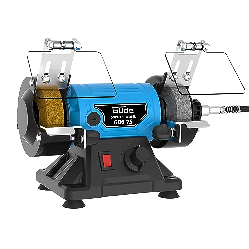 Güde Gds 75 - Smerigliatrice Doppia, Colore: Blu