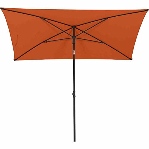 Siena Garden City - Ombrellone Centrale Color Antracite/Terracotta, 140 X 210 Cm