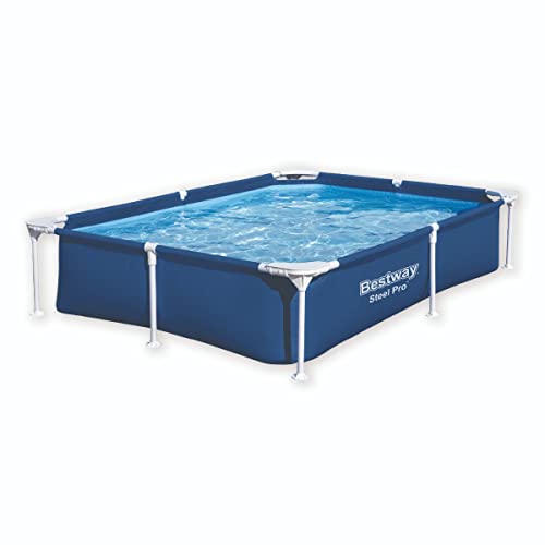 Bestway 56401-5 Piscina Fuori Terra Steel Pro Rettangolare Da 221X150X43 Cm