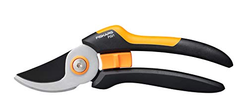 Fiskars Forbici Da Giardino Con Lame Bypass M, Solid, P321, Cesoie Per Rami Freschi E Ramoscelli, Rivestimento Antiaderente, Lame In Acciaio Inox, Lun
