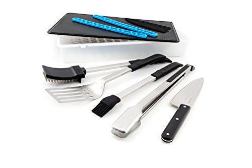 Broil King Grill Per Barbecue/Grill, Set Di Posate Porta Chef, In Acciaio Inox, 5 X 5 X 5 Cm, 64001