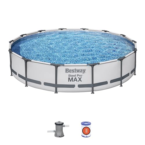 Bestway 56595-4 Set Piscina Fuori Terra Steel Pro Max™ Da 4.27 M X 84 Cm