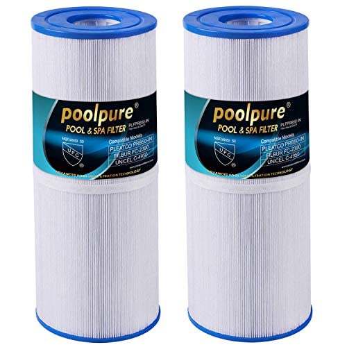 Poolpure 2X Filtri Spa Per Vasca Idromassaggio Sostituisce Per Unicel C4950 / C-4950 50 'Sostituzione Della Cartuccia Spa Per Pleatco Prb501N, Prb50In