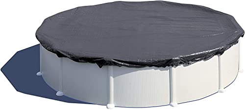 Gre Cipr551 - Copertura Invernale Per Piscina Rotonda Di 550 Cm Di Diametro Colore Nero