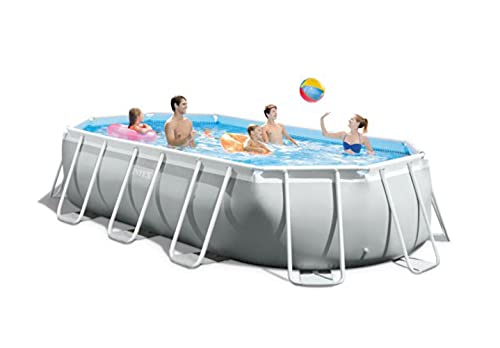 Intex 26796 Piscina Ovale, Grigio, 503 X 274 X 122 Cm, 13365 L