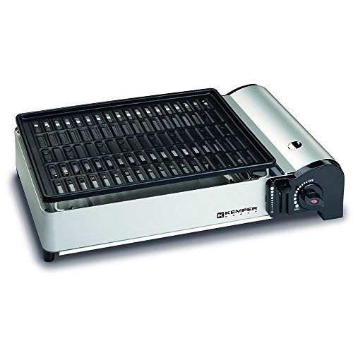 Kemper Barbecue A Cartuccia Gas, 1,9 Kw, Piastra Da 27X34 Cm