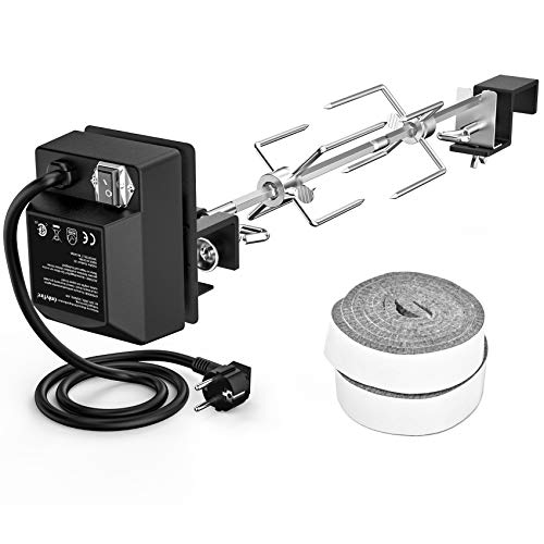 Onlyfire - Kit Girarrosto In Acciaio Inox Con Motore Rotisery Resistente E Accessori, Adatto A Grandi Dimensioni Xlarge Bge | Kamado Joe Classic | Pit