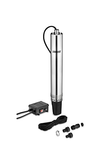 Kärcher 1.645-422.0 Bp 6 Deep Well Elettropompa Da Giardino, Portata Massima 5000L/H, Massima Profondità D'Immersione 27 M, Pressione Massima 5.5 M/Ba