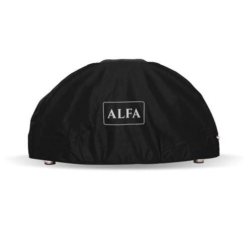 Alfa Forni Copri Barbecue Della Marca Modello Telo Copriforno Nero 5 Pizze (Moderno)
