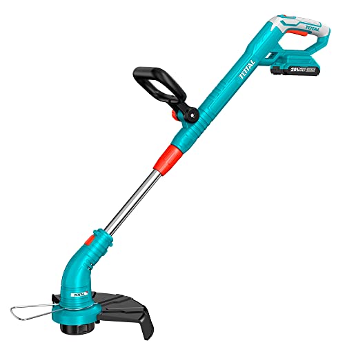 Total - Decespugliatore Tagliabordi A Batteria Con Velocità 8200 G/Min, Diametro Di Taglio 300Mm, Filo Da 1.6Mm E 5M Di Lunghezza, Batteria 20V Non In