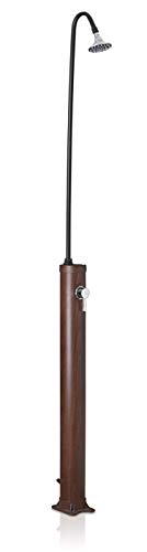 Gre Ar1009W - Doccia Solare Da Esterno In Finto Legno, Capacità 9 Litri