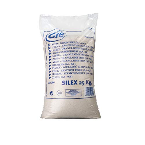 Gre Ar200 - Arena Sílex Per Piscina, Saco 25 Kg