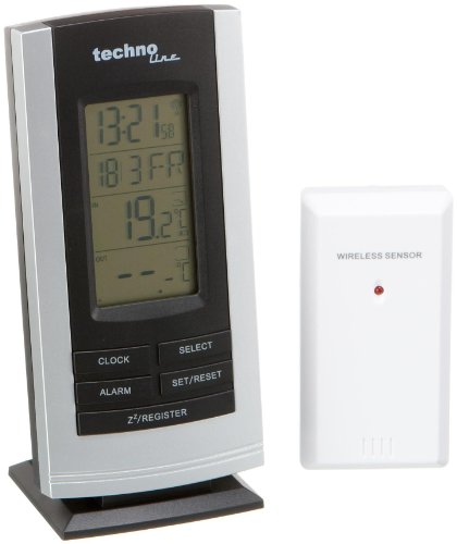 Technoline Ws 9180 Stazione Meteo, Argento/Nero