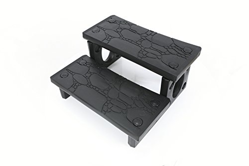 Steinbach Whirlpoolzubehör Doppelstufe In Plastica Per Idromassaggio, Nero, 69 X 63 X 34 Cm