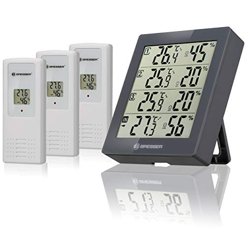 Bresser 7000020Qt5000 Termometro Igrometro, Grigio