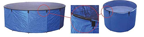 Aquaforte – Vasca Flexi Bowl Diametro 90 X H 60, Blu, Pieghevole Con Rete Di Copertura E Pratica Tasca