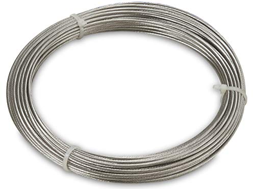 Windhager Cavo In Acciaio Inox Per Il Montaggio E Il Tensionamento Di Tende Da Sole E Tende Da Sole, 14M X 2Mm, 10822
