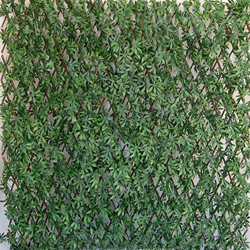 Tenax Siepe Artificiale Con Foglie Traliccio Estensibile In Salice, Divy 3D X-Tens Acer Palmatum, 1X2 M, Verde