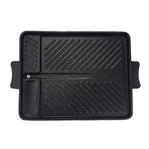 Chyir Stile Coreano Antiaderente Senza Fumo Rettangolare Grill Pan Teglia Da Forno Barbecue Piastra Calda Per Interni All'Aperto Barbecue