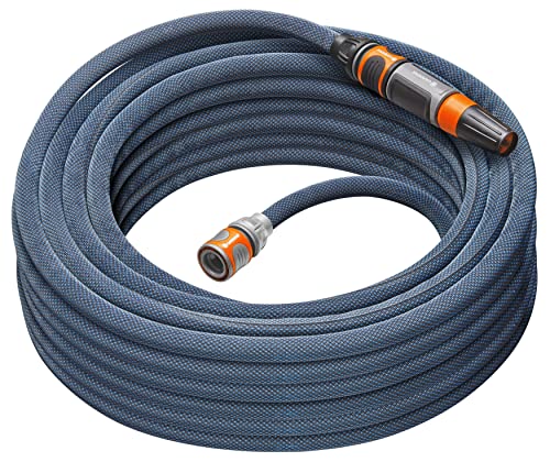 Gardena Liano Xtreme 1/2 Pollici, Set Da 20 M: Tubo Da Giardino In Tessuto Molto Robusto, Per Rubinetti Interni, Con Tubo Interno In Pvc, Peso Ridotto