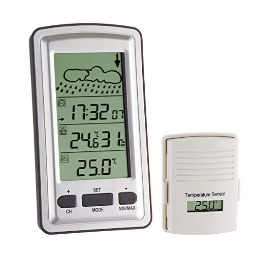Tfa Dostmann - Axis 35.1079, Stazione Meteorologica Radio Controllata, Colore: Argento