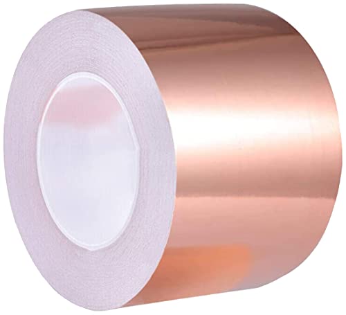 Panngu Nastro Di Rame Emi Efficace Contro Lumache, 100 Mm X 10 M, Per Contrastare Lumache, Pellicola Di Rame, Autoadesivo, Per Combattere Lumache