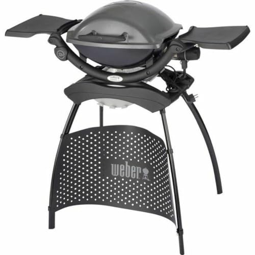 Weber Q1400 Barbecue Elettrico, 43 X 32Cm, Con Supporto, Dark Grey (52020053)