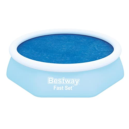 Bestway 58060 Telo Termico Rotondo, Per Piscine Fast Set Da 244 X 66 Cm, Dimensioni 210 X 210 Cm