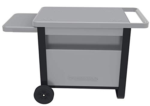 Campingaz Carrello Deluxe Per Tutti I Barbecue Attitude, Master Plancha E Blueflame Plancha, Carrello Con Ripiano Laterale Estraibile E Scomparto Ante