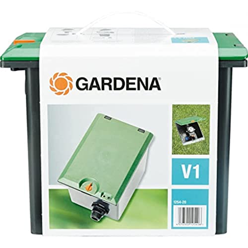 Gardena Pozzetto Raccordato V1: Pozzetto Da Incasso Nel Terreno Per Il Montaggio Sotterraneo Di Valvole Di Irrigazione, Con Sicura Per Bambini (1254-2