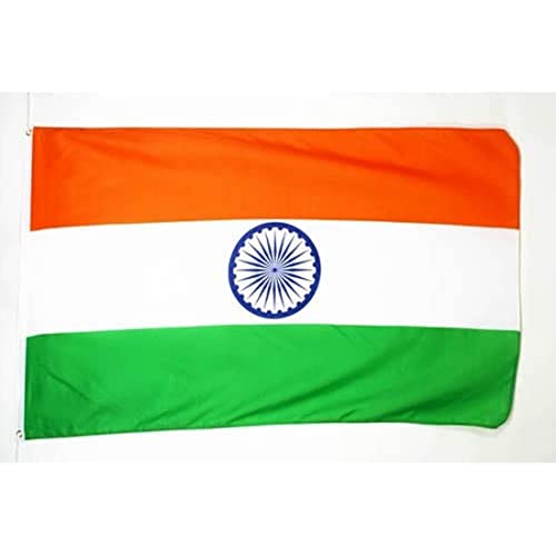 Az Flag Bandiera India 250X150Cm - Gran Bandiera Indiana 150 X 250 Cm - Bandiere
