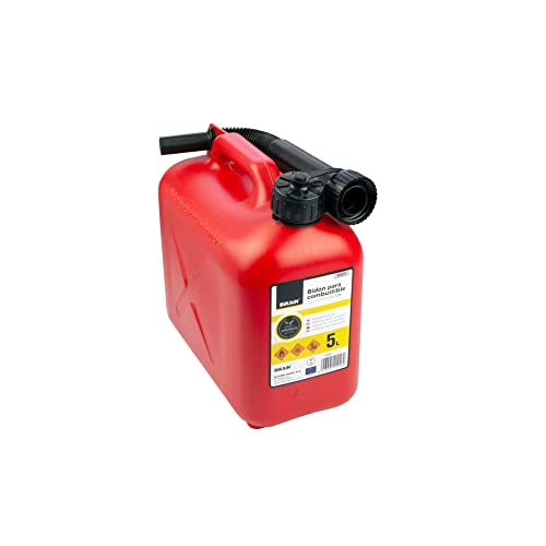 Tanica Di Benzina - Modello B5Eco - Realizzata In Polietilene - Capacità Di 5 Litri - Resistente Agli Additivi Dei Combustibili - Con Tubo Flessibile