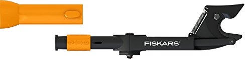 Fiskars Cesorie A Incudine Quikfit Per Legno Secco E Duro Con Un Diametro Di Fino A 3,2 Cm, Testa Di Attrezzo, Acciaio/Plastica, Nero/Arancione, 10014
